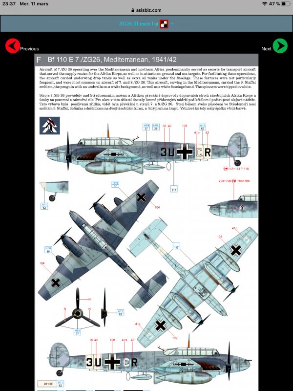 [WW2] GLADIATOR - FIAT Cr.42 - BEAUFIGHTER - MESSERSCHMITT 110 Attachment