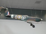 WWI and WWI Airplanes on display in a San Francisco airport terminal