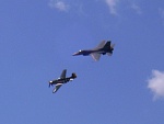 F 16 and Mustang in a Heritage flight... gave me chills...
