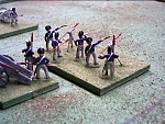 Apr11086 1/72nd Napoleonic British rocket battery.