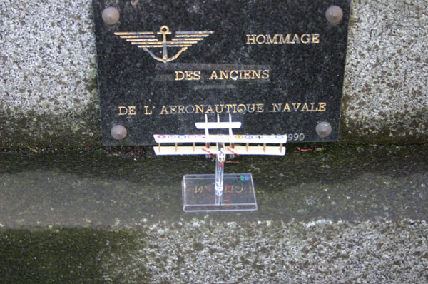 His body was moved to Lorient some 5 days later and he was buried with full Military honours.
 He was postumously promoted to Captain of Frigates( as mentioned on his grave) and Commander of the Legion DHonneur.