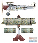 Aircraft: Fokker DVII (OAW) 4649/18 Jasta 65  
 
Pilot: Gefreiter (private) Wilhelm Scheutzel   
 
Scheme:  Sieben Swabians (Seven Swabians) 
 
See...