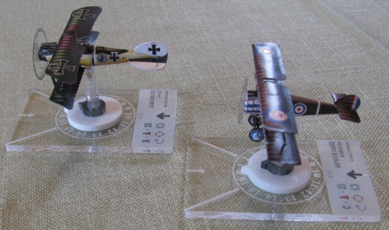 AltStands3 - Two of my converted paper planes on Aerodrome Accessories Scout Altitude Stands