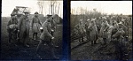 British officers taken prisoner during the Third Battle of Ypres, July - November 1917 
 
Two small 55mm x 55mm photographs - nothing on reverse of...