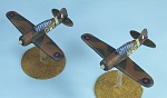 1/144 scale Buffaloes from True North, painted by Kevin Hammond