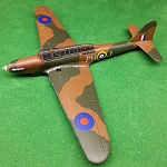 Zvezda 1/144 scale Fairey Battle, No. 12 Squadron.  Decals from I-94 Enterprises.  Assembled and painted by Kevin Hammond, Miscellaneous Miniatures,...