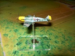 Bf109E Bandai Wing Club 1/144. Extra decals by 1/144 Direct.