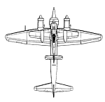 Ju88 Mistel 3C outline