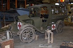 A World War I era Dodge ambulancethe donor of which actually drove it to the Museumgives the appearance of having slogged through the muddy,...