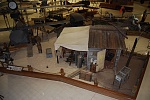 Looking down on the WWI diorama.