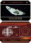 Battlestar Galactica 
Cylon Raider (The Original Series) 
Double-sided Ship Card Template created for future use, not official. 
 
Note: Stats are...