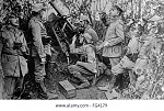 wwi anti aircraft c1914 ngerman soldiers with an anti aircraft machine FG4179