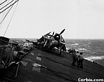 carrier listing in heavy seas