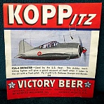 1942 ww2 era koppitz victory beer Brewster Buffalo