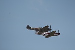 Supermarine Spitfire Mk.XVI and late version P-51D Mustang