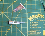 Underside of rear fuselage glued.  Sort-of...