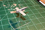 3a. Dry fit to make sure aircraft will stay on the peg