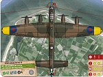 Avro Lancaster Mk III 
RAF 100 Squadron, RAF Leeming 
S/L H.F. Scott  HW-Z  'Grog's the Shot' 
 
Plane Card 
 
Firing arcs redone to correct Ares...