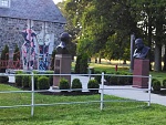 Section of Berlin Wall behind the FDR and Churchill memorials