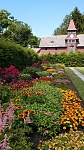 The flower garden -- burial site of Franklin and Eleanor Roosevelt