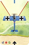 Fokker E3 - Blue Early Cross with background