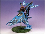 Warhammer 40k Eldar Farseer on a viper.  Made and used in a Dallas Grand Tournament event.