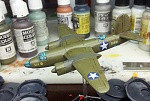 1/200 B-26A Susie-Q, Battle of Midway, model by Armaments in Miniature.  Decals by Miscellaneous Miniatures.  Painted by Kevin Hammond