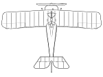 Nieuport 24bis with added top-wing Lewis