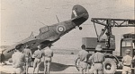 Tomahawk Mk.II AK462 being recovered after a landing accident. 
Served with 3 Sqn RAAF;  
damaged on 3 June 1941 when landed on unfinished area of...