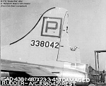 Damaged Rudder of B-17G "Snake Bit" (serial # 43-38042)