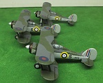 Shapeways 1/144 scale Gloster Gladiator.