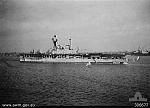 HMS Eagle at Alexandria (20 Jul 1940) 
Note HMS Warspite in background