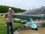 Jodi and I took more pictures of Soviet planes at this year's show.  This is me standing next to, I think, a Yak-3.