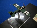 Mark's Custom built Fokker E.IV from the rear.