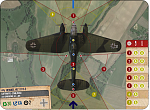 Heinkel He.111 H-3 
Luftwaffe Stab./KG53 A1+BH 
Battle of Britain 
Crew Unknown 
 
Firing Arc Card