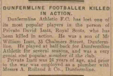 Name:  On this day in 1916, The Courier reported the death of Dunfermline half-back (midfielder) David .jpg
Views: 941
Size:  28.3 KB