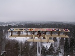 Flying low over Sweden. Approaching Stockholm. Enjoying some snow and ice - Our kind of climate!