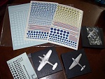 Miniatures and decals from Helmet aircraft