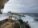 The Drake Passage on a research boat... on a good day.