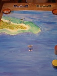 Pacific theatre map measures 5.5' x 3'