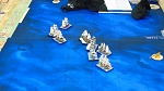 A battle rages on the Sails of Glory table.