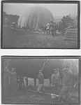 German crews filling an observation balloon.