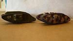 Micro Machine and Pendraken Tanks.