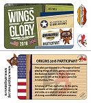 Draft Origins 2018 Business Card 
Wings of Glory WWII 
Participant Card 
 
Low Res image showing both sides of print files for printing business...